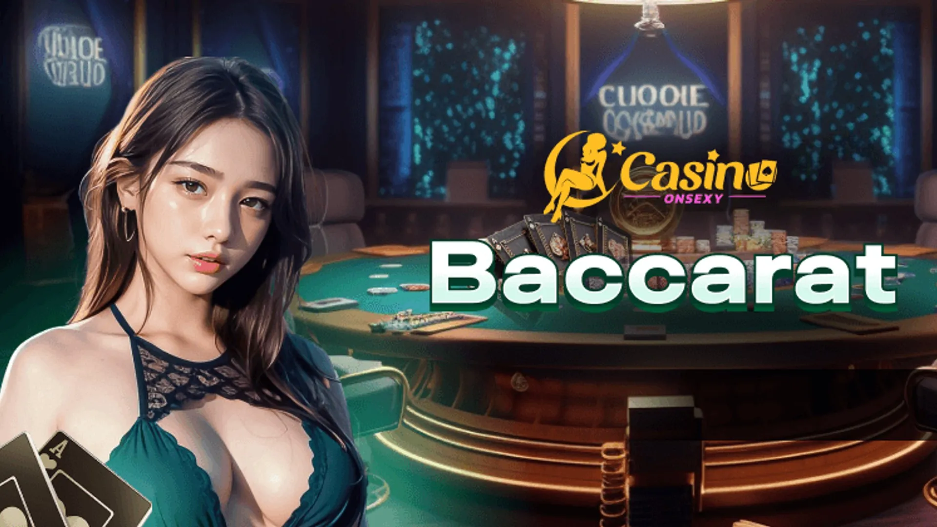 Hình ảnh bàn Baccarat sang trọng với các lá bài và chip, biểu tượng cho chiến lược chơi Baccarat nâng cao tại zo88